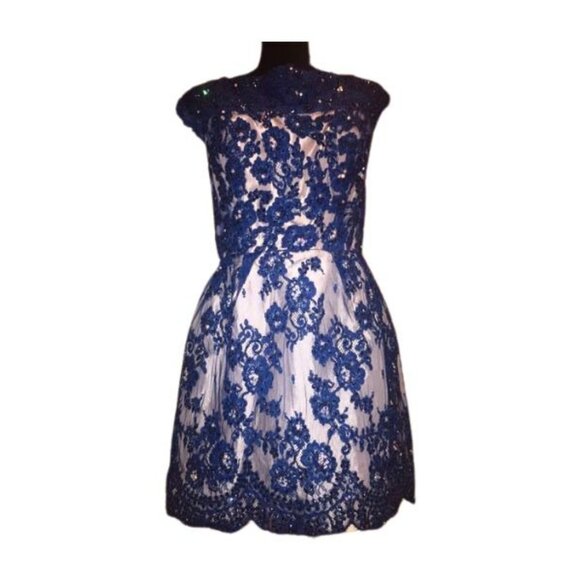 Luxury Designer Couture Glamour Runway Lace Evening Cocktail Prom Party Dress NW - Picture 7 of 16